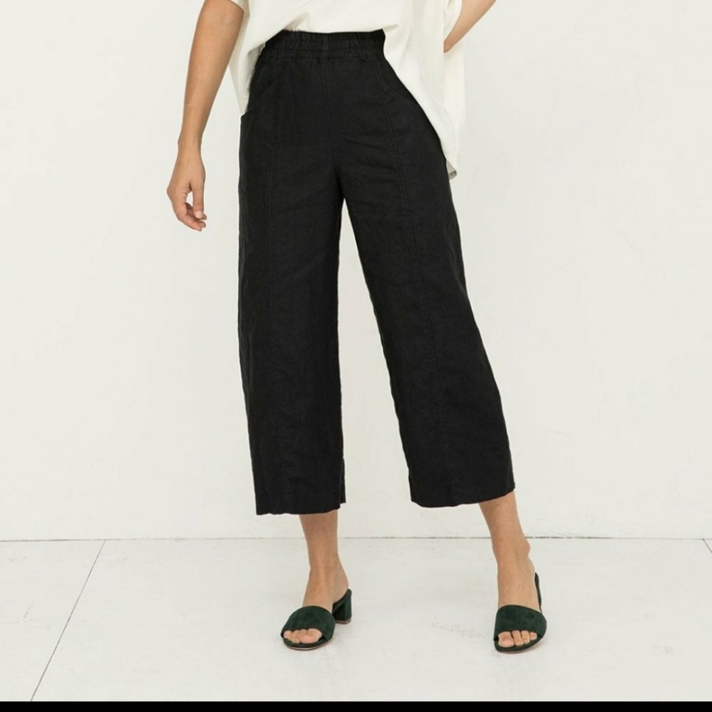 Elizabeth Suzann Clyde Culotte in linen, size 000 Short